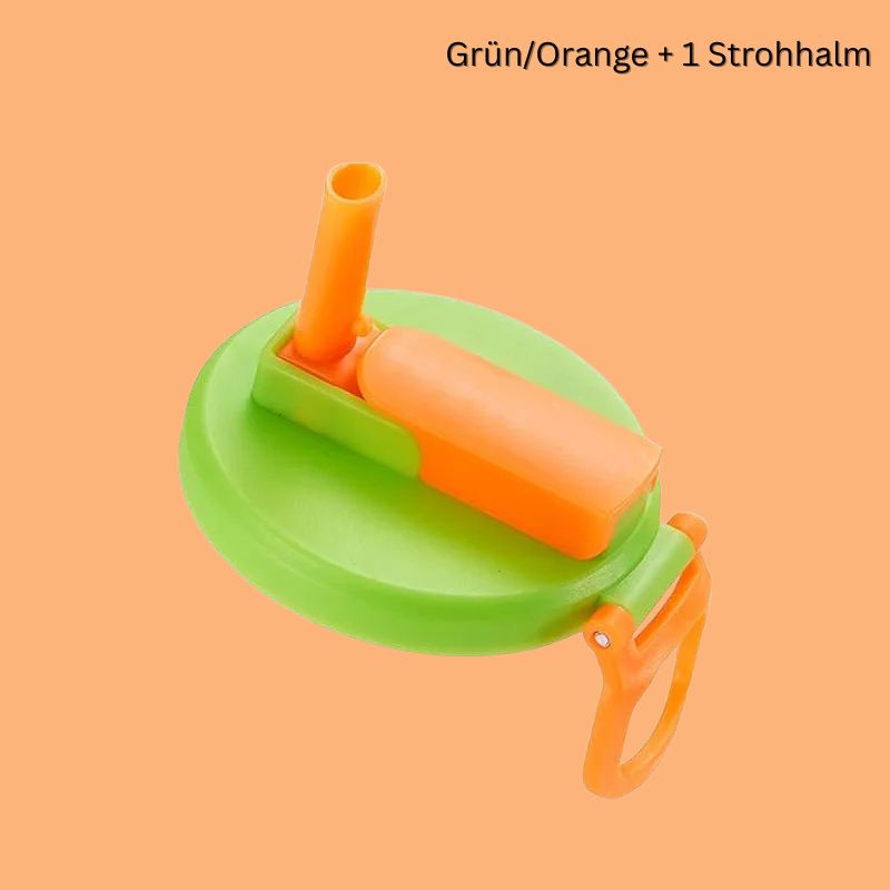 2er Set Silikon-GetrÀnkedosenabdeckungen mit Strohhalm