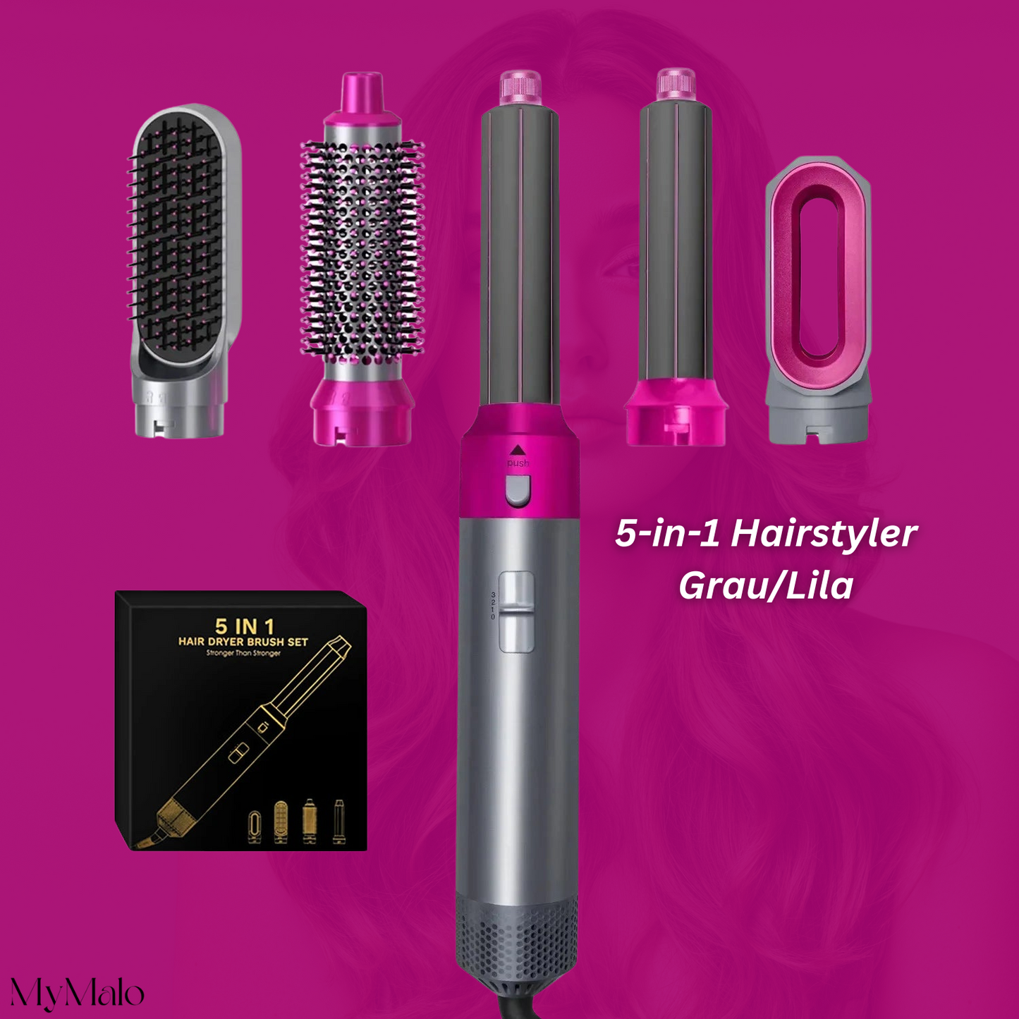 5-in-1 Elektrische Haarbürste – Ihre vielseitige Styling-Lösung