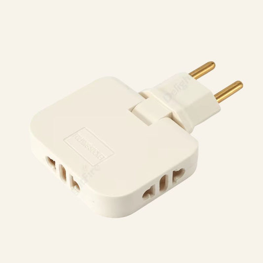 Faltbarer 3-in-1 EU-Steckdosenadapter