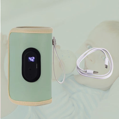 Tragbarer USB-Babymilchwärmer – ideal fürs Auto, Reisen und unterwegs. Erwärmt Flaschen schnell und einfach.